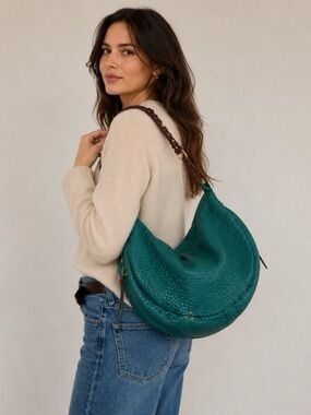 Jérôme Dreyfuss Willy Slouchy Pebbled Leather Hobo